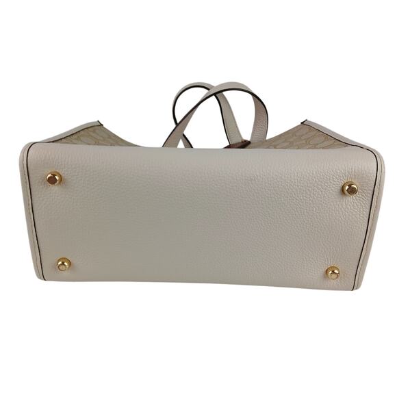 Coach Dempsey Carryall Bag In Signature Jacquard Pink Coach Patch - Picture 7 of 8